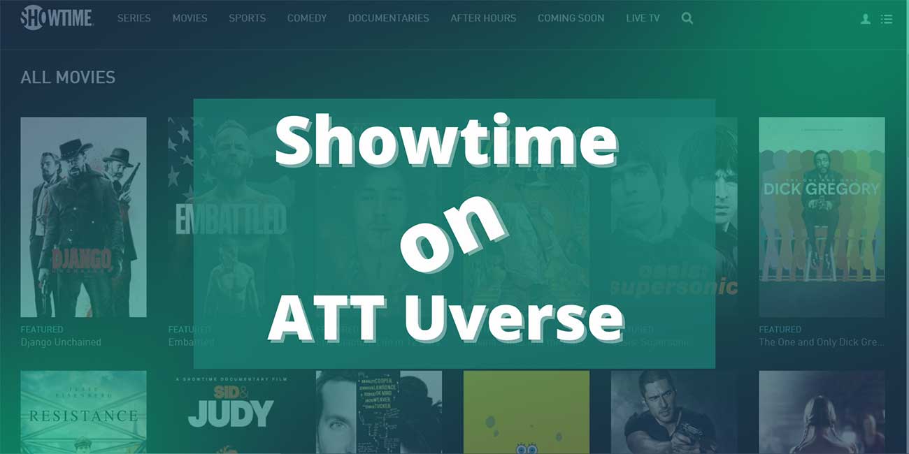 What channel is SHOWTIME on ATT Uverse