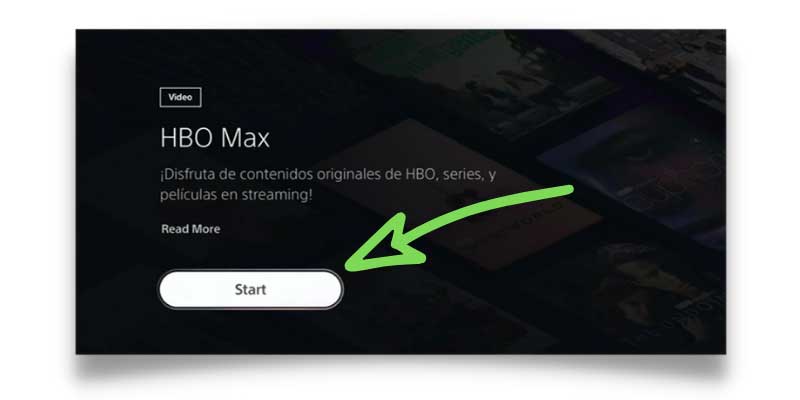 start hbo max on ps5