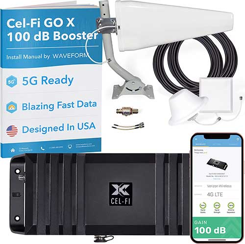Cel-Fi GO X | 100 dB 4G/5G Cell Phone Signal Booster